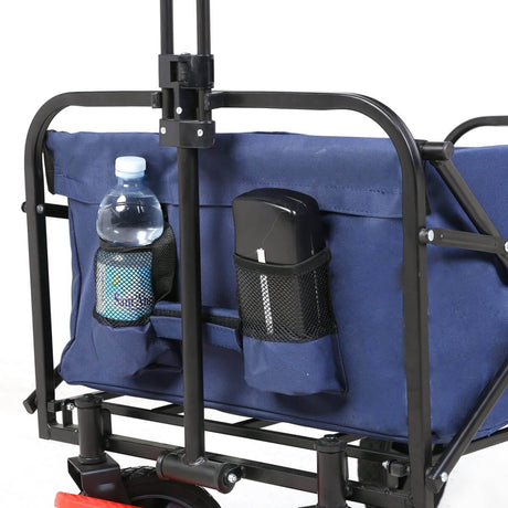 Sekey faltbarer Bollerwagen mit Bremse in blau