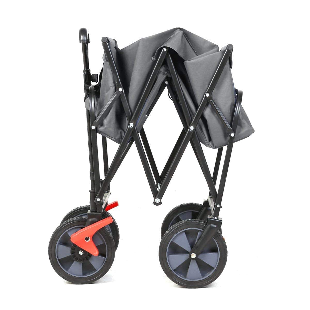Sekey faltbarer Bollerwagen mit Bremse in grau