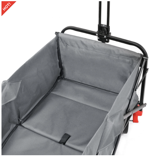 Sekey faltbarer Bollerwagen mit Bremse in grau