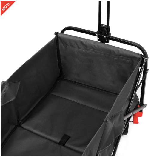 Sekey faltbarer Bollerwagen mit Bremse in schwarz