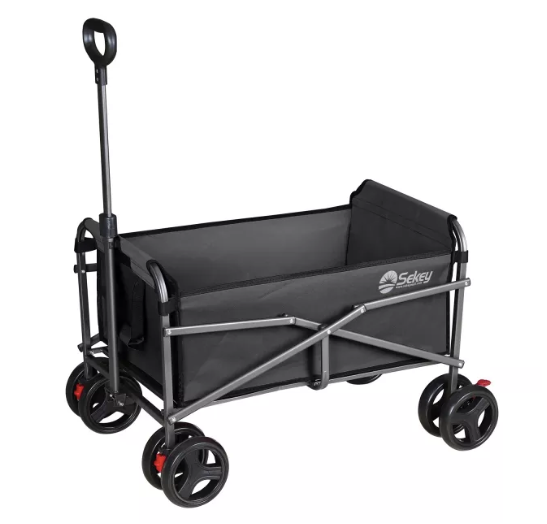 Sekey faltbarer Bollerwagen mit Bremse, ultra leicht
