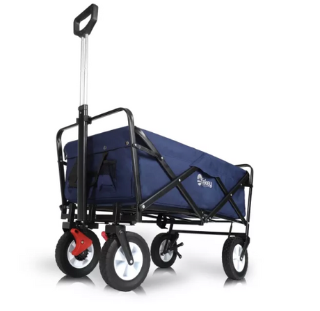 Sekey faltbarer Bollerwagen in blau, 102L