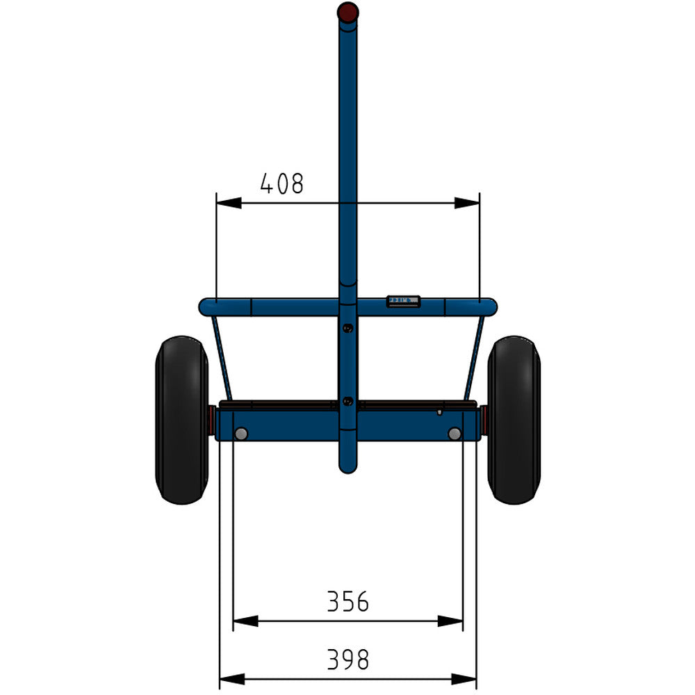 Fetra 4091 4091V 4092 4092V Leichter Handwagen mit Boden, 200 kg