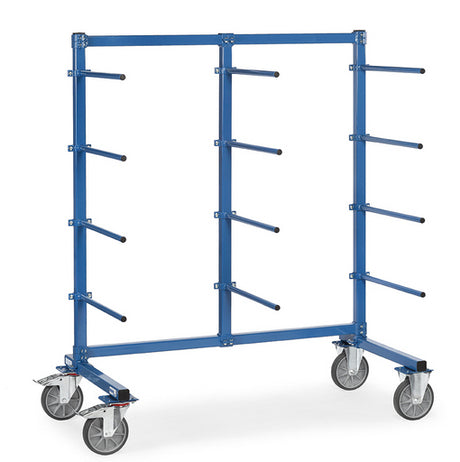 Fetra 4614-1/4615-1/4616-1 Tragarmwagen, 500 kg, 12 Tragarme einseitig, mit PVC-Schlauch überzogen