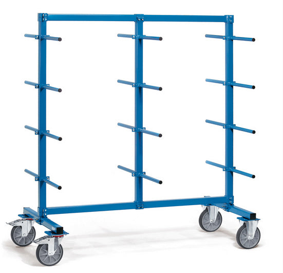 Fetra 4624-1/4625-1/4626-1 Tragarmwagen, 500 kg, 24 Tragarme zweiseitig, mit PVC-Schlauch überzogen