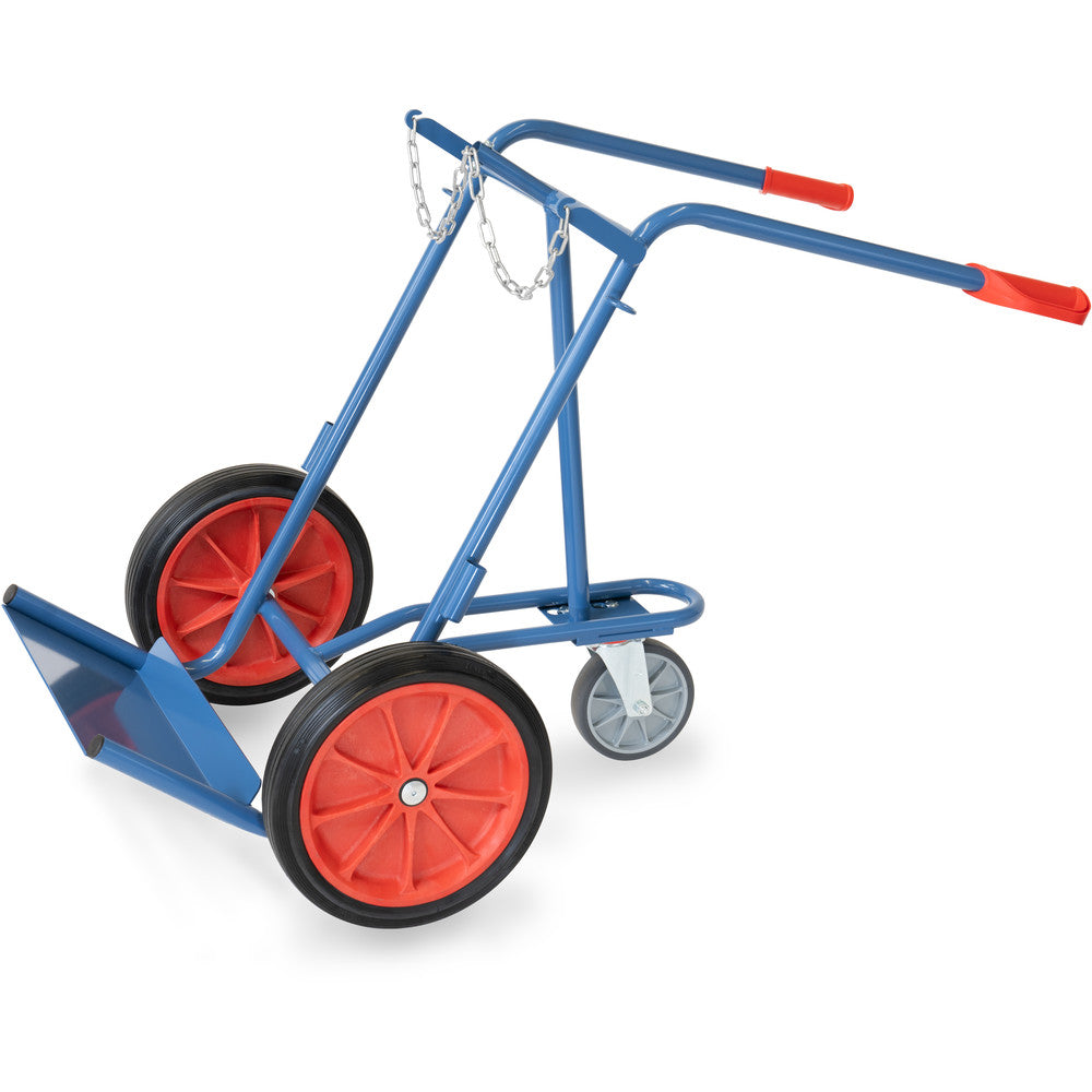 Fetra 51021/51022 Stahlflaschenkarren, 150 kg, für zwei Stahlflaschen à 40 – 50 Liter Inhalt