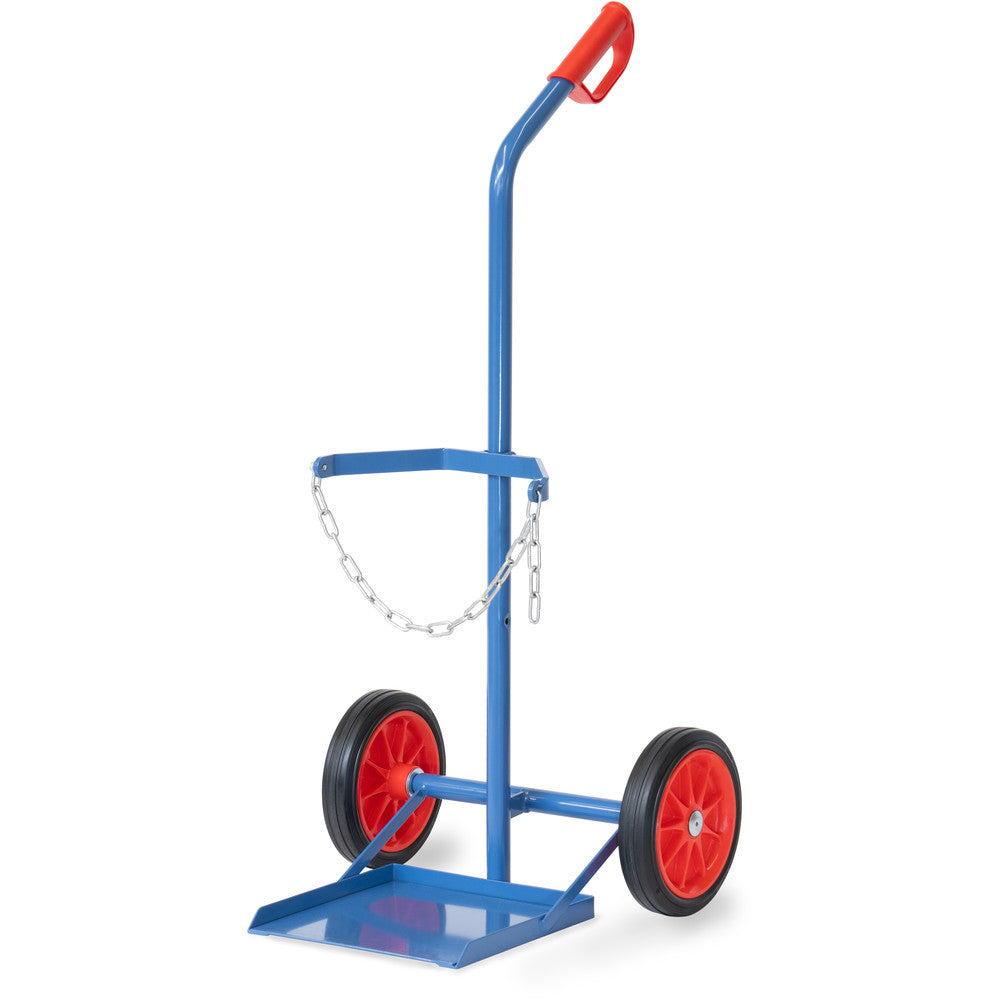 Fetra 51121/51122 Stahlflaschenkarre, 100 kg, für eine Propangasflasche 33 kg Inhalt