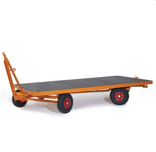ROLLCART 60-1037 - Schwerlast-Industrieanhänger, 2-Achs-Drehschemel-Lenkung, bis zu 3000kg