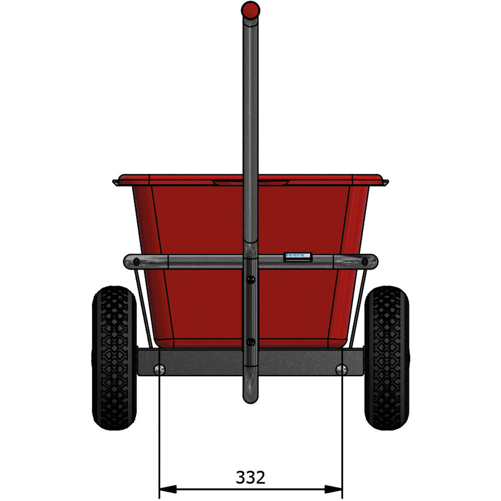 Fetra 6101 - Handwagen feuerverzinkt mit Kunststoffmudle