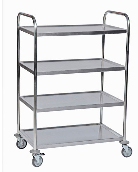 ROLLCART Edelstahl-Tischwagen vier Etagen, 62-3400