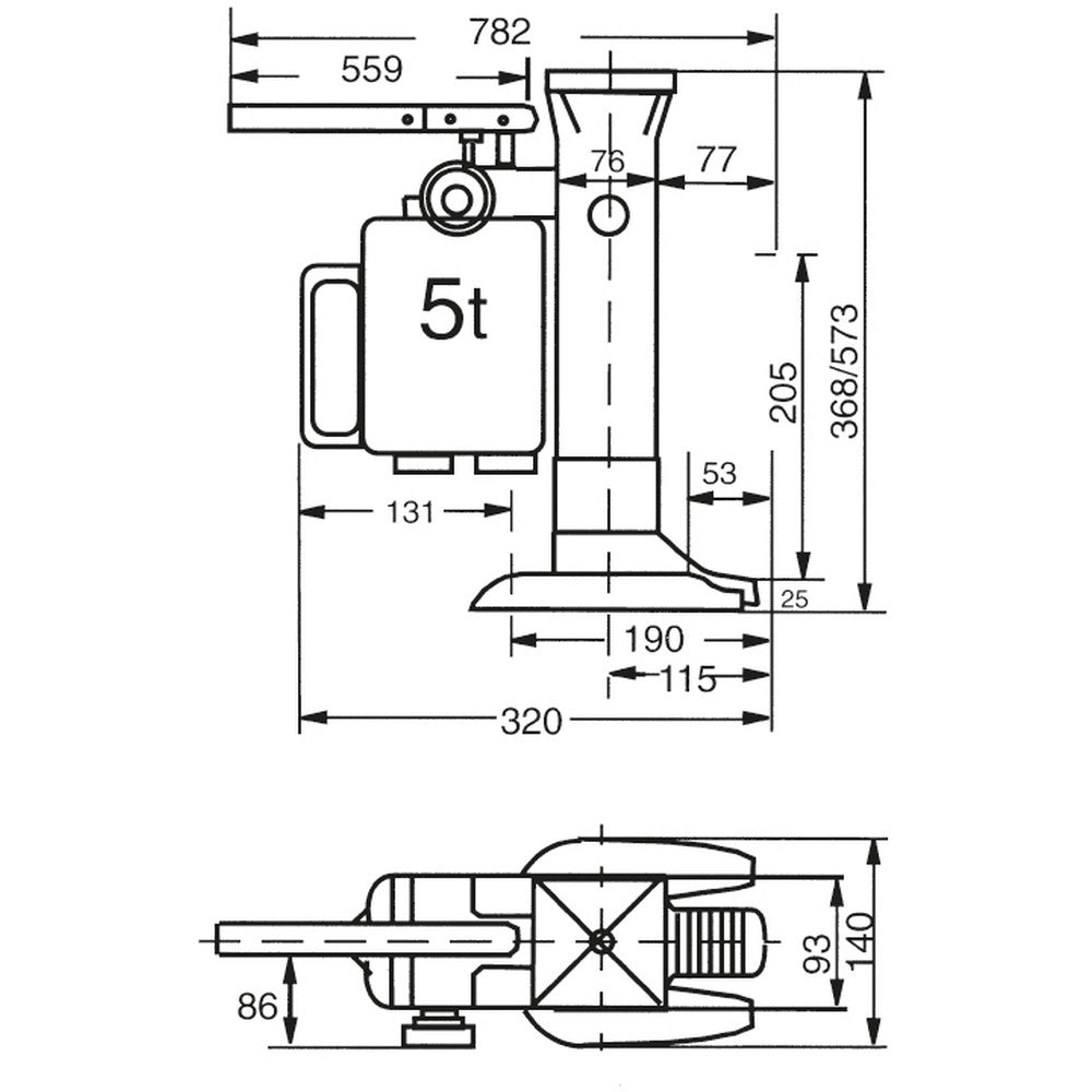Fetra 6931/6932 Maschinenheber bis 10 t