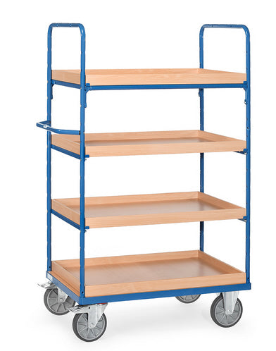 Fetra 8321/8322/8323 Hoher Etagenwagen mit vier Kästen aus Holz