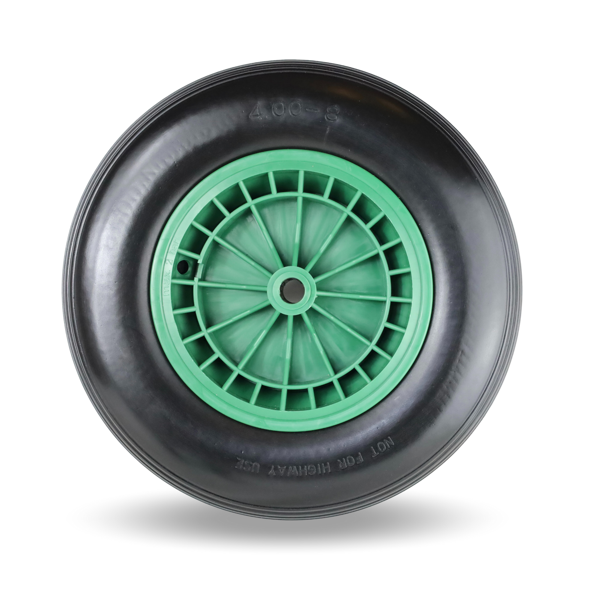 FROSAL PU Schubkarrenrad 400 pannensicher | Rad Vollgummi Schubkarre | Ersatzrad 4.80/4.00-8 Kunstst ohne Achse