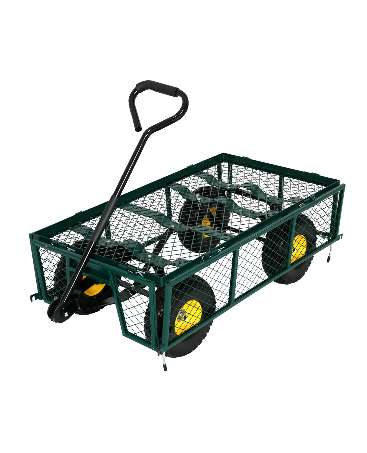 FROSAL Bollerwagen Phil – Gartenwagen pannensicher mit PU Rädern
