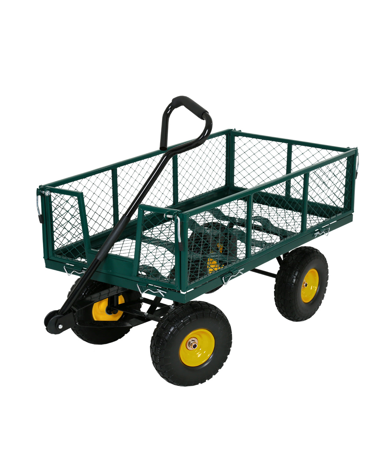 FROSAL Bollerwagen Phil – Gartenwagen pannensicher mit PU Rädern
