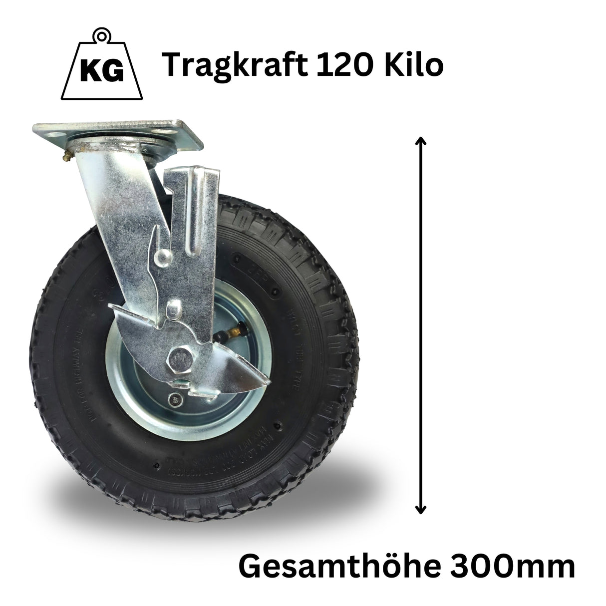 Lenkrollen mit Bremse 2 Stück