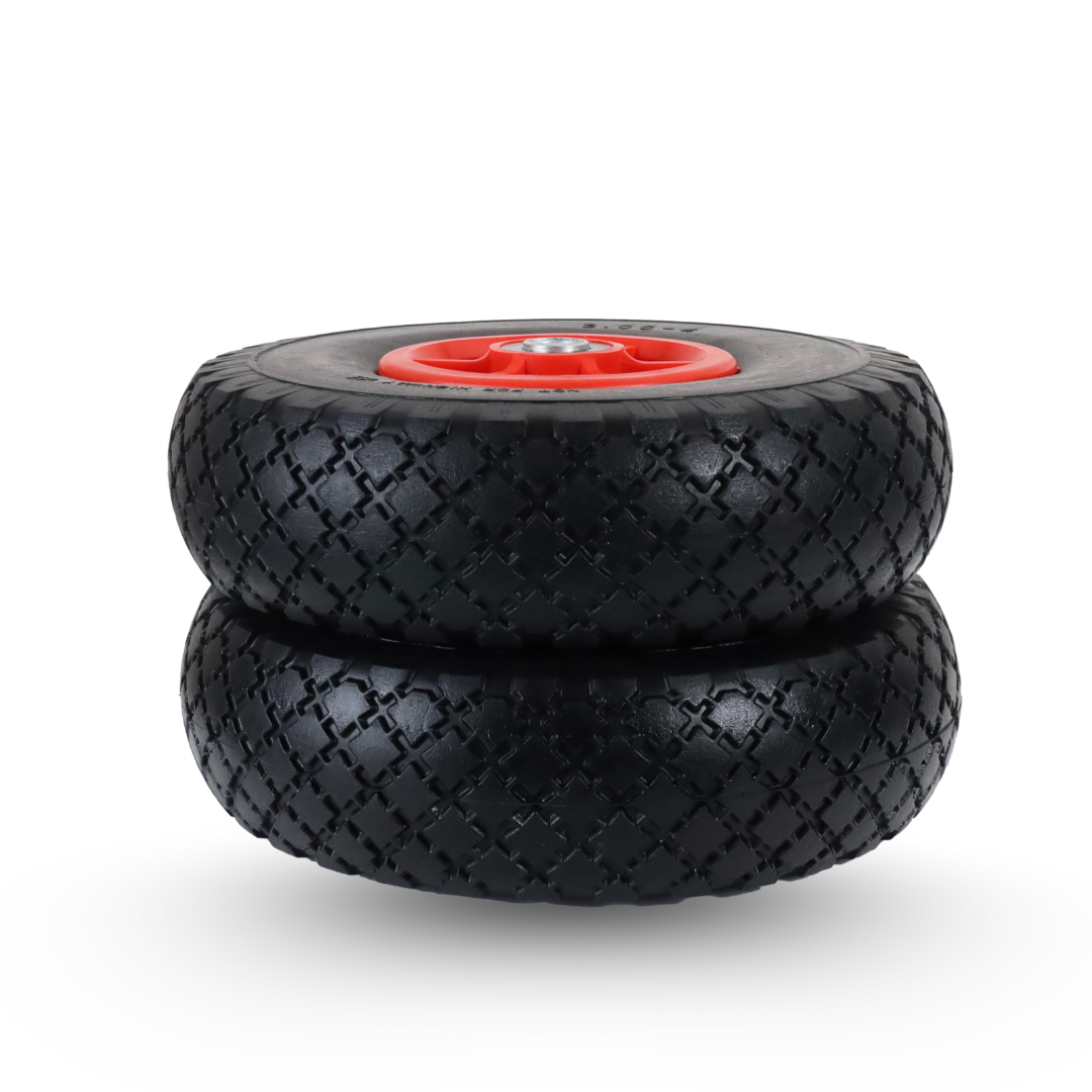 FROSAL Ersatzrad - PU Rad Nabe 16mm/50mm für Bollerwagen oder Sackkarre pannensicher