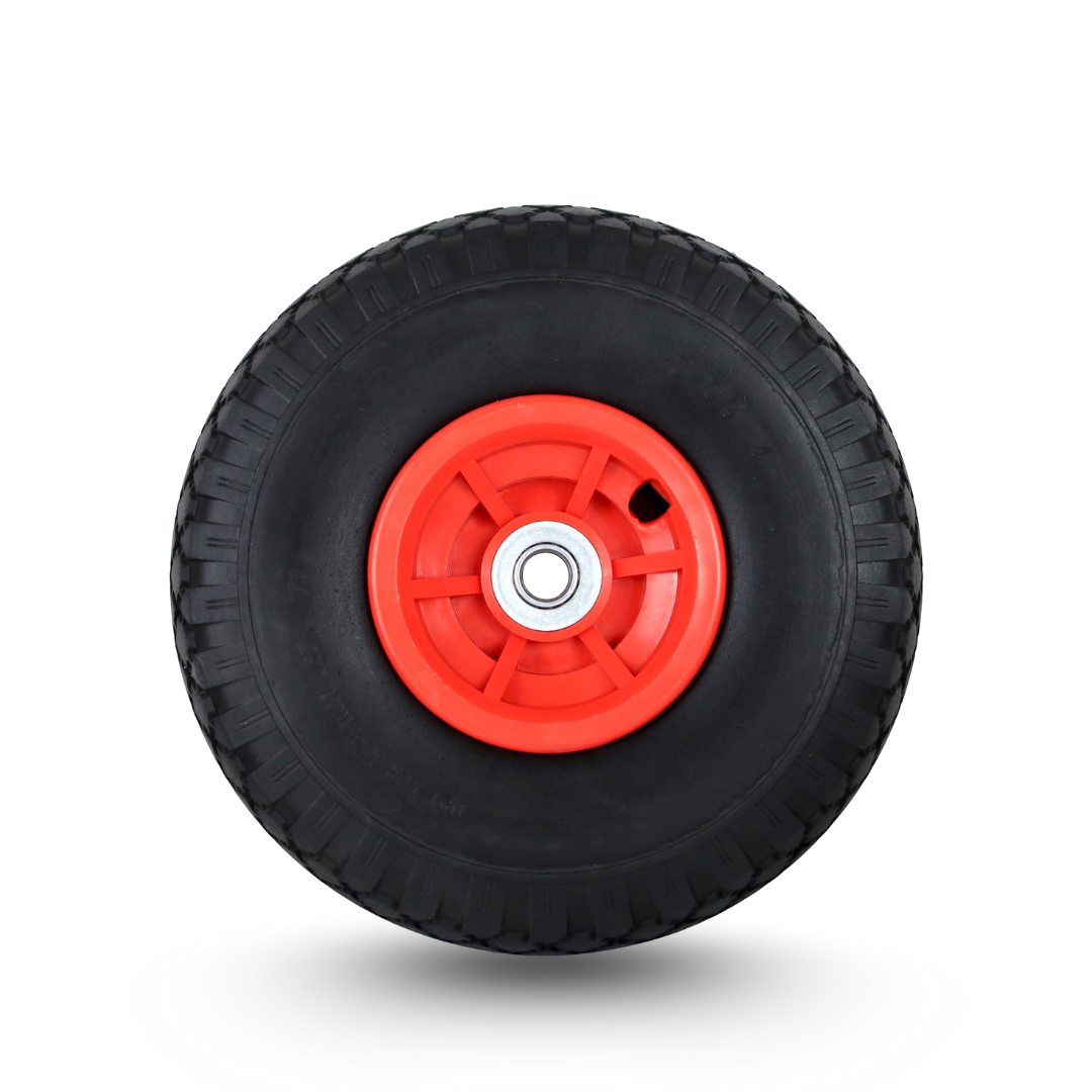 FROSAL Ersatzrad - PU Rad Nabe 16mm/50mm für Bollerwagen oder Sackkarre pannensicher 1 Stück