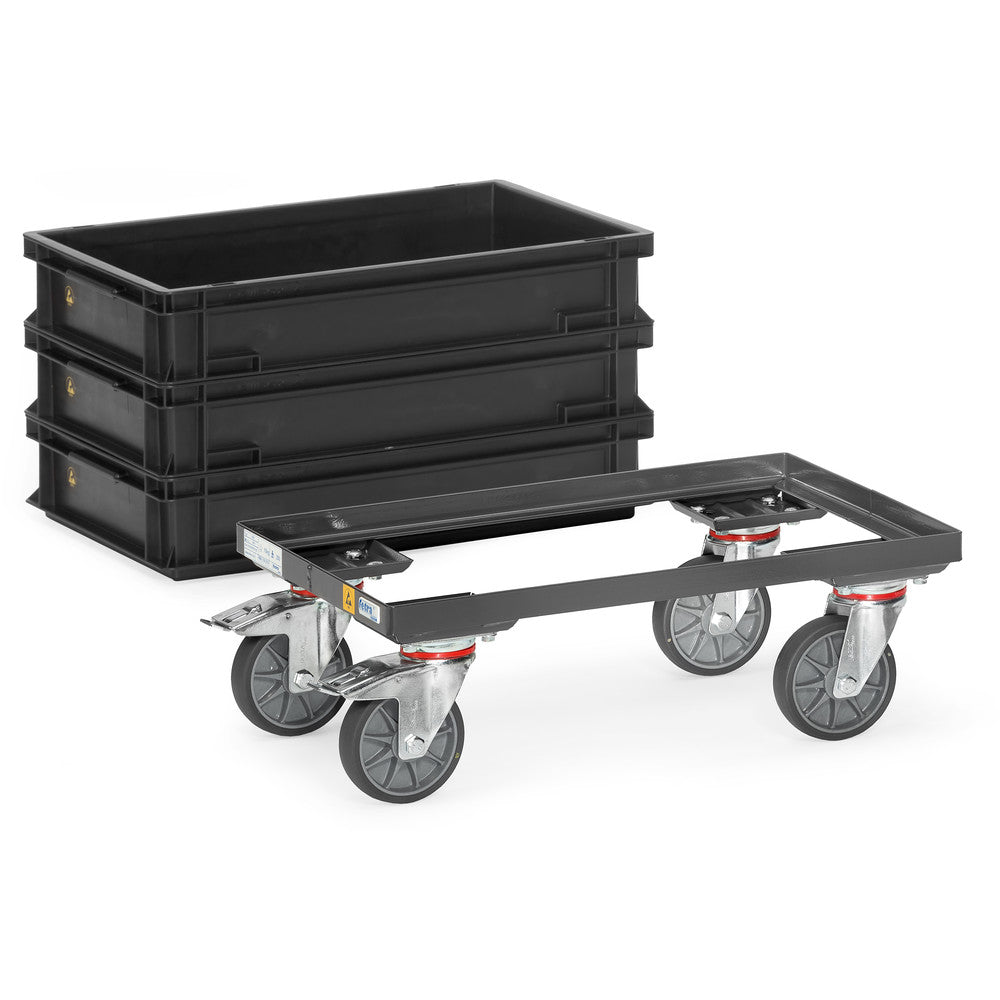 Fetra 93580 ESD-Eurokasten-Roller, offener Rahmen, 250 kg