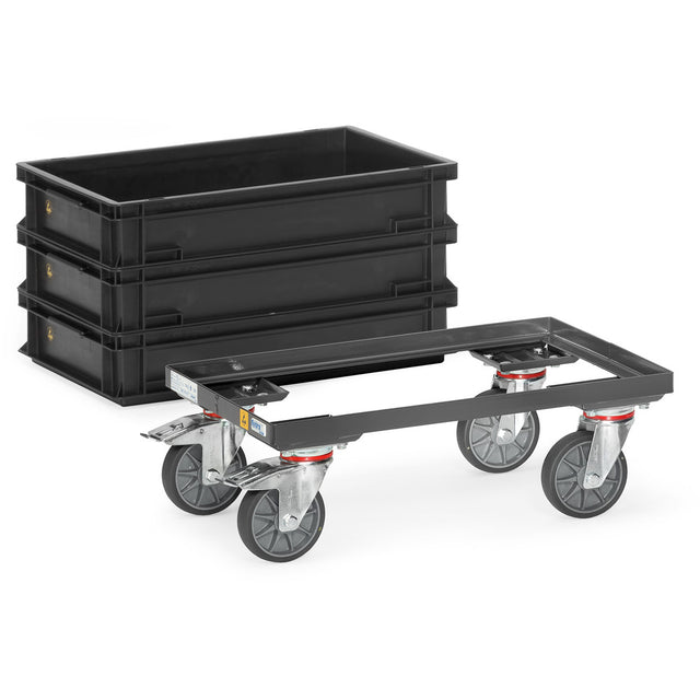 Fetra 93580 ESD-Eurokasten-Roller, offener Rahmen, 250 kg