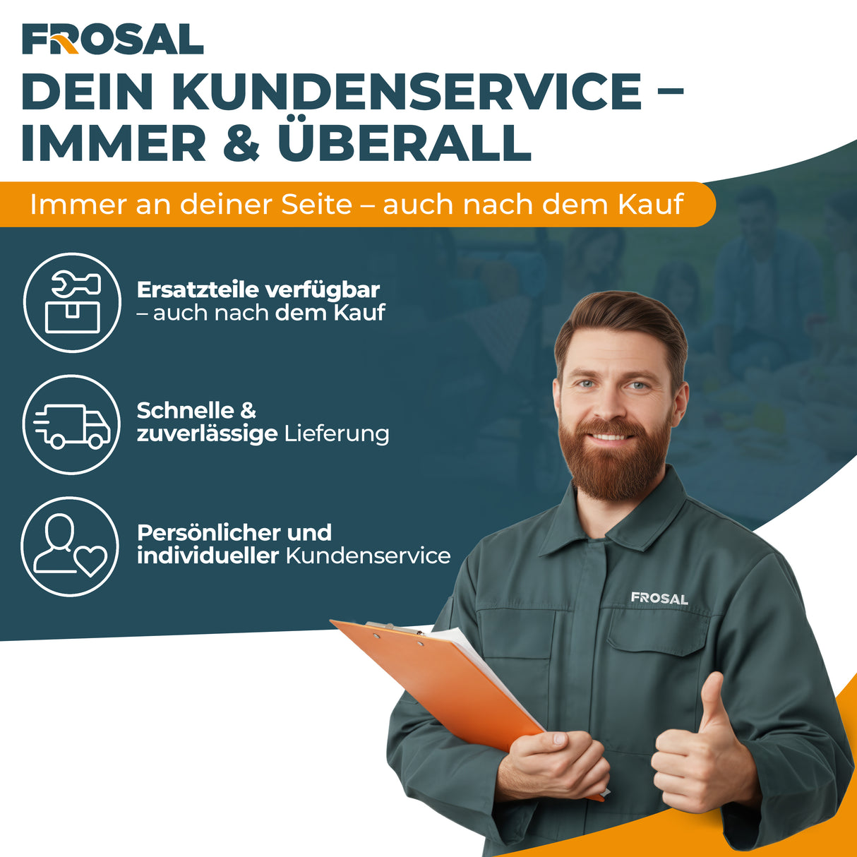 2 x Frosal Bockrolle + 2 x Lenkrolle Set Ø 260 x 85 mm | 3.00-4 Rad als 4-tlg. Set | Luftrad