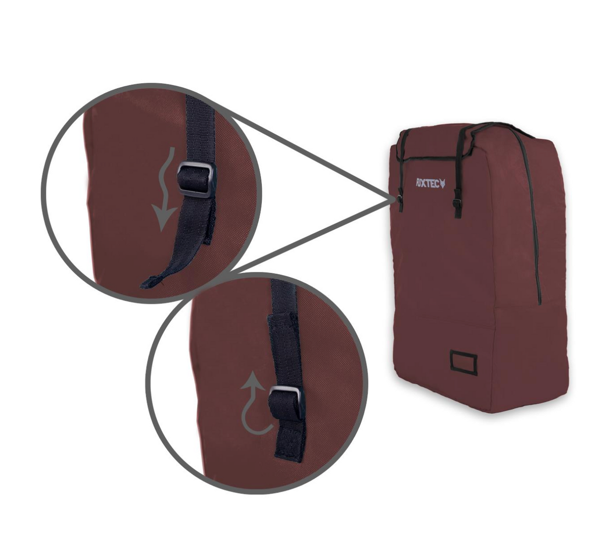 FUXTEC gepolsterte Transporttasche für FX-CT700 / FX-CT800, braun