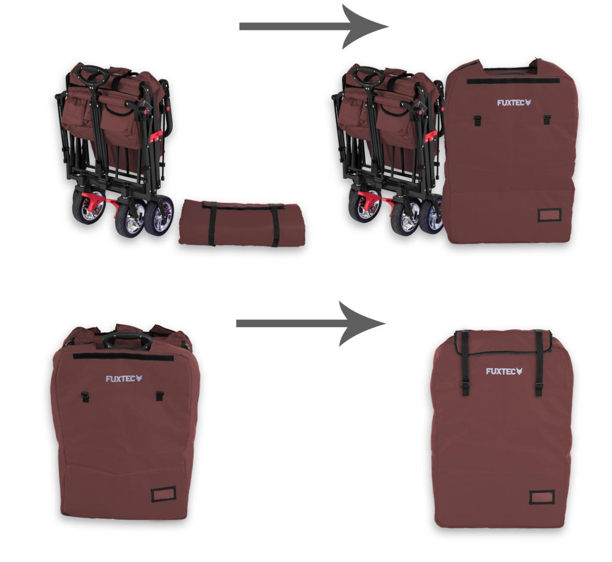 FUXTEC gepolsterte Transporttasche für FX-CT700 / FX-CT800, braun