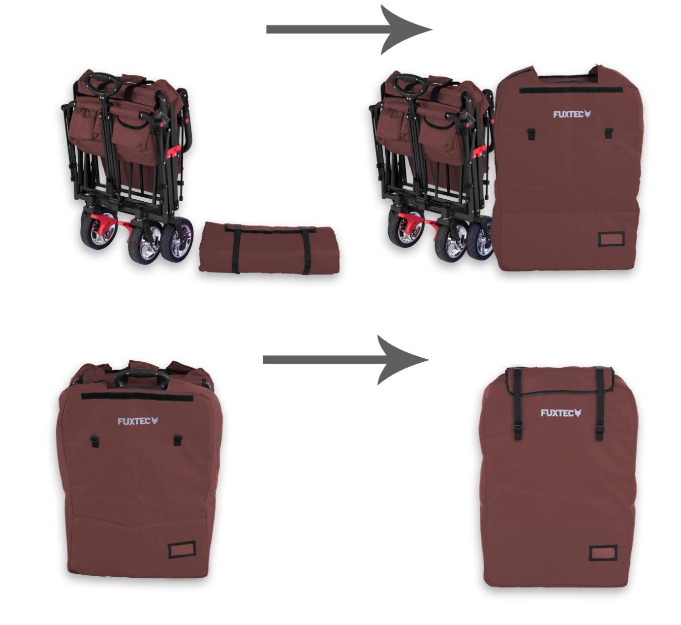 FUXTEC gepolsterte Transporttasche für FX-CT700 / FX-CT800, braun