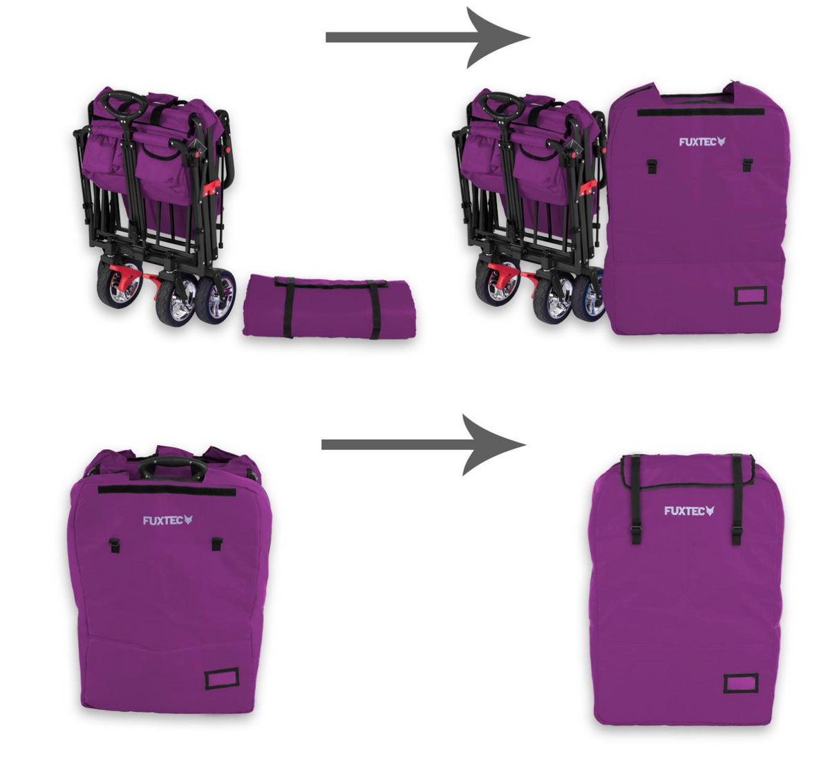 FUXTEC gepolsterte Transporttasche für FX-CT700 / FX-CT800, purpur