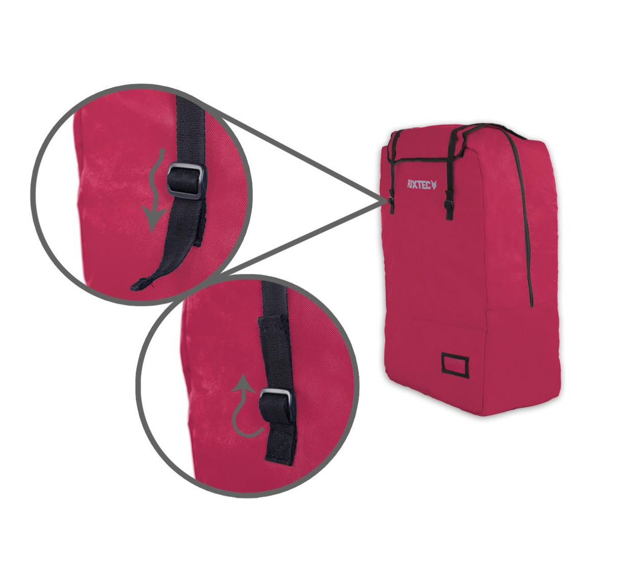 FUXTEC gepolsterte Transporttasche für FX-CT700 / FX-CT800, rot