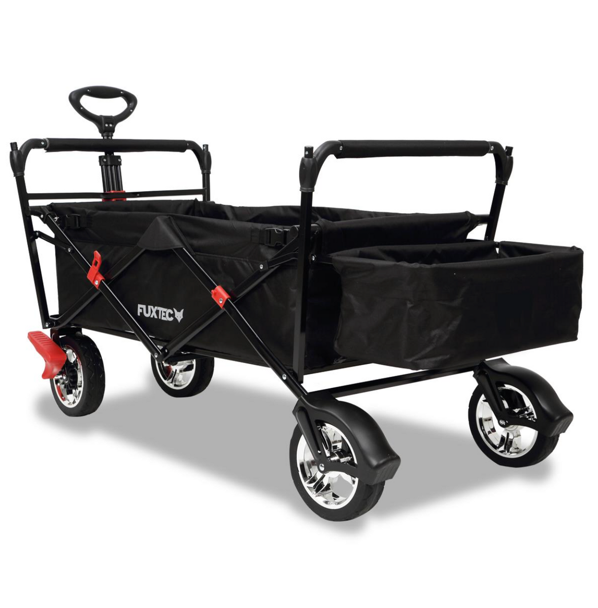 FUXTEC Bollerwagen FX-CT500 mit Sonnendach faltbar, in schwarz