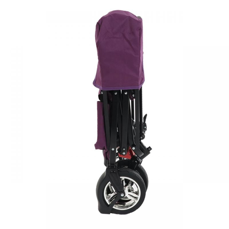 FUXTEC Bollerwagen CT-500PU purpur mit Sonnendach faltbar