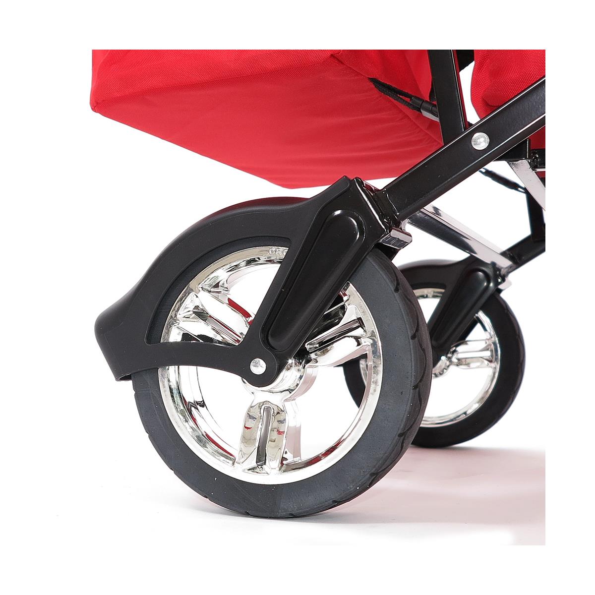 FUXTEC Bollerwagen CT-500 rot mit Sonnendach faltbar