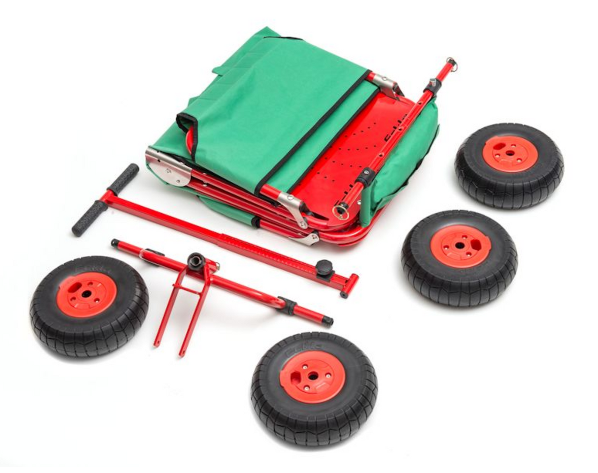 Eckla Express faltbarer Bollerwagen Luftbereifung grün
