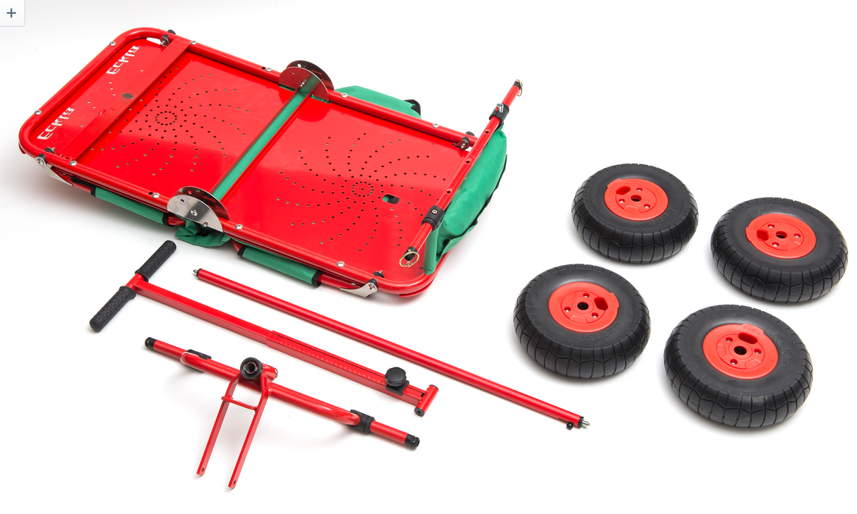 Eckla Express faltbarer Bollerwagen Luftbereifung grün