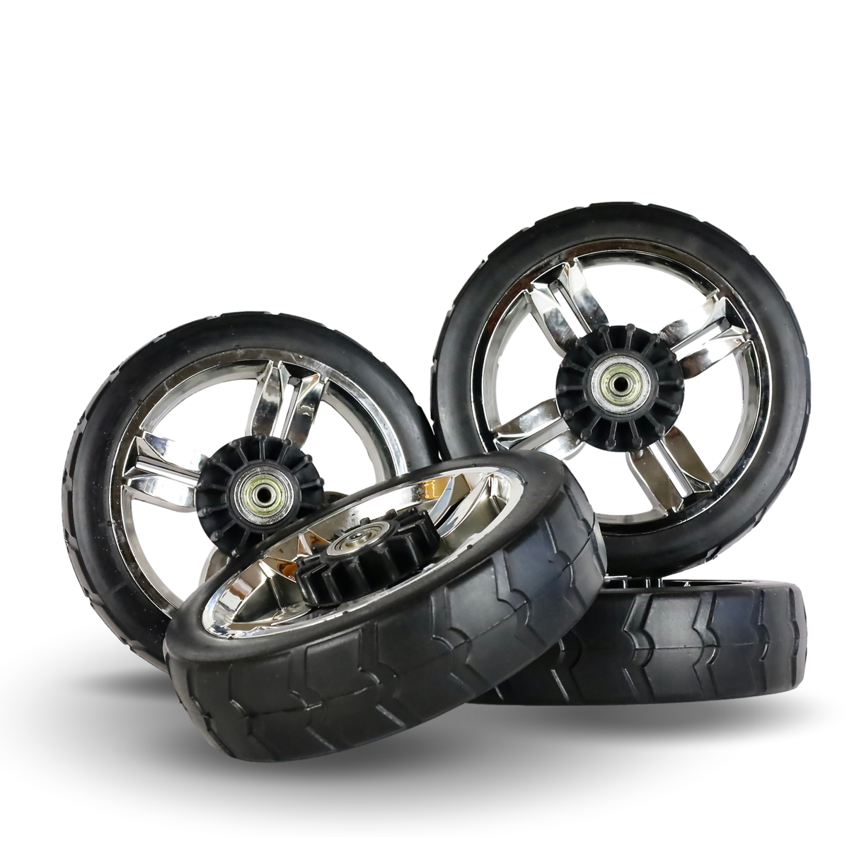 FROSAL Ersatzräder Set mit 4 Rädern Bollerwagen Leo & Loki FUXTEC Kesser