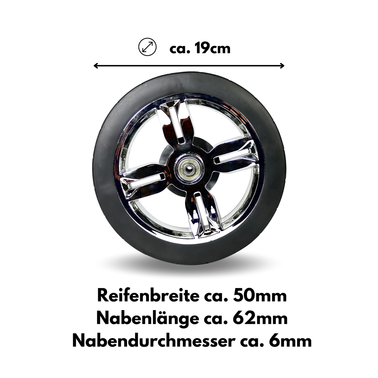 FROSAL Ersatzräder Set mit 4 Rädern Bollerwagen Leo & Loki FUXTEC Kesser