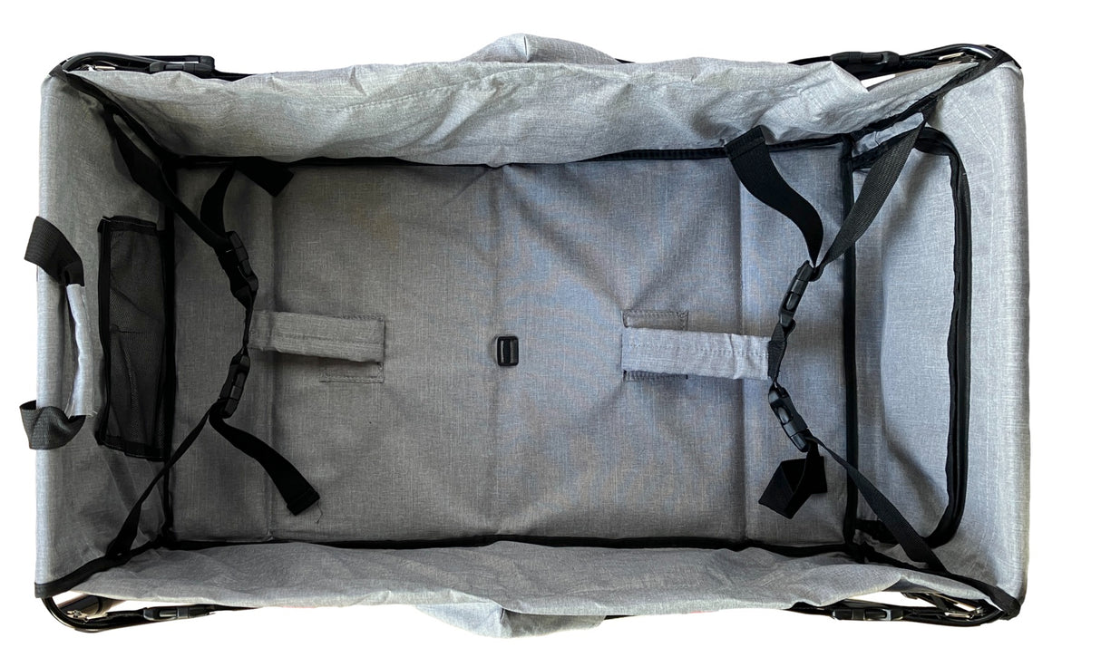 Bollerwagen FROSAL Leo silbergrau soft