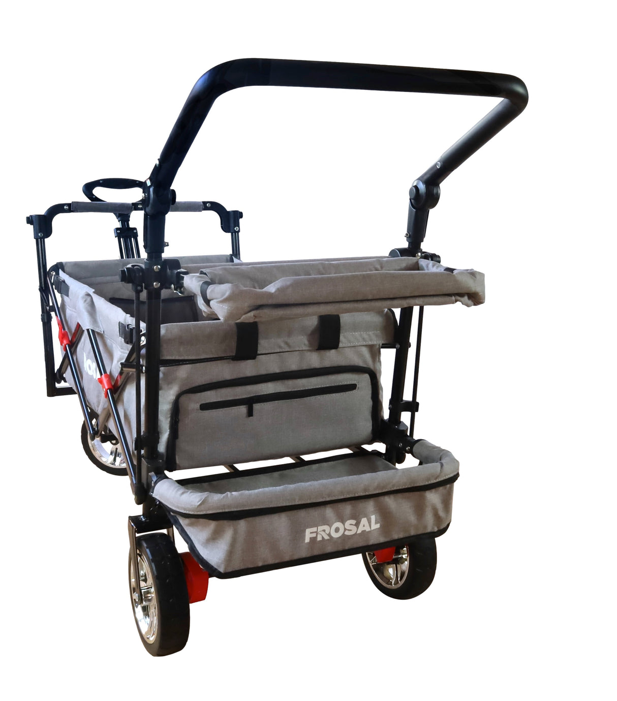 Bollerwagen FROSAL Leo silbergrau soft