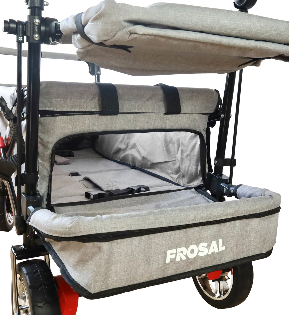 Bollerwagen FROSAL Leo silbergrau soft