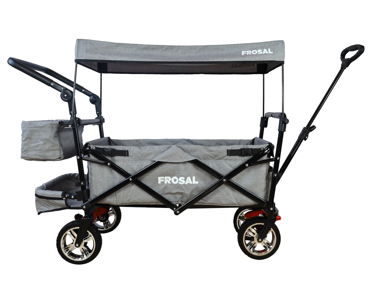 Bollerwagen FROSAL Leo silbergrau soft