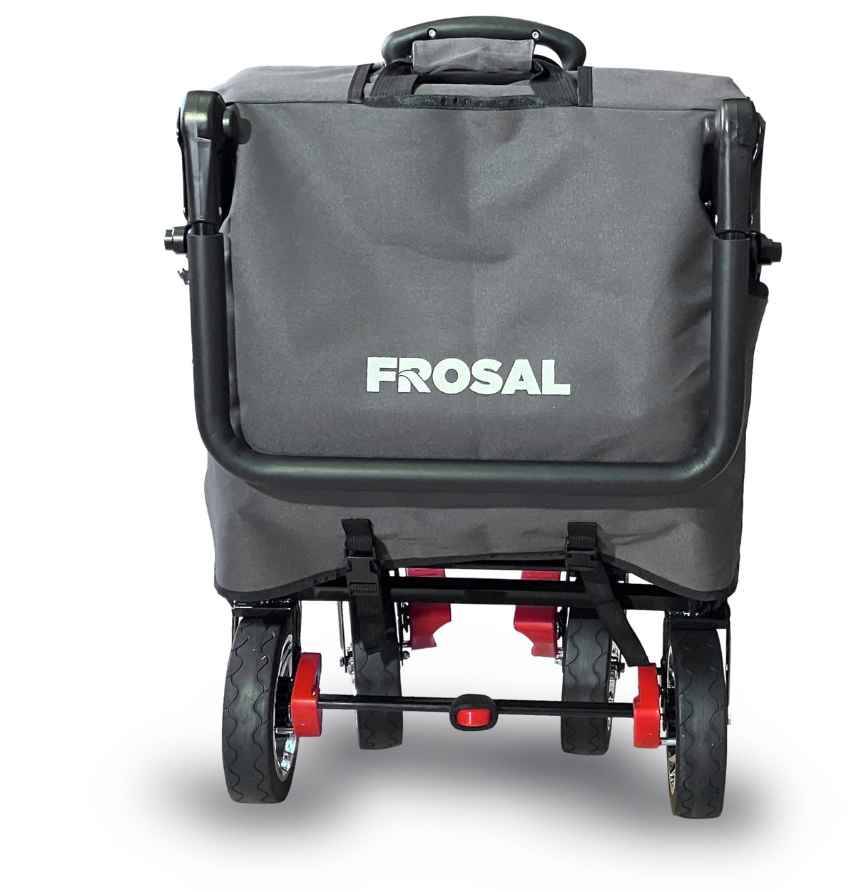 Bollerwagen Frosal Leo grau inkl. Regenverdeck