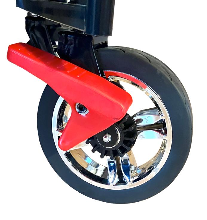 FROSAL Faltbarer Bollerwagen Leo mit Sonnendach und Stauraumerweiterung