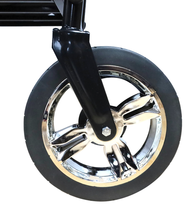 FROSAL Faltbarer Bollerwagen Leo mit Sonnendach und Stauraumerweiterung