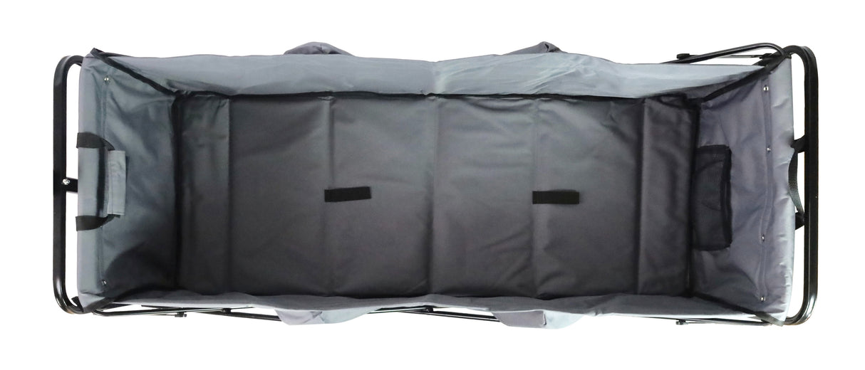 FROSAL Bollerwagen Oskar faltbar XXL grau groß & lang