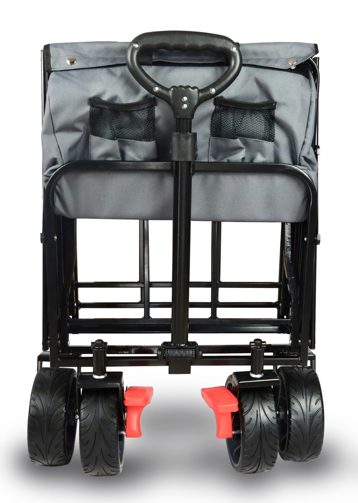 FROSAL Bollerwagen Oskar faltbar XXL grau groß & lang