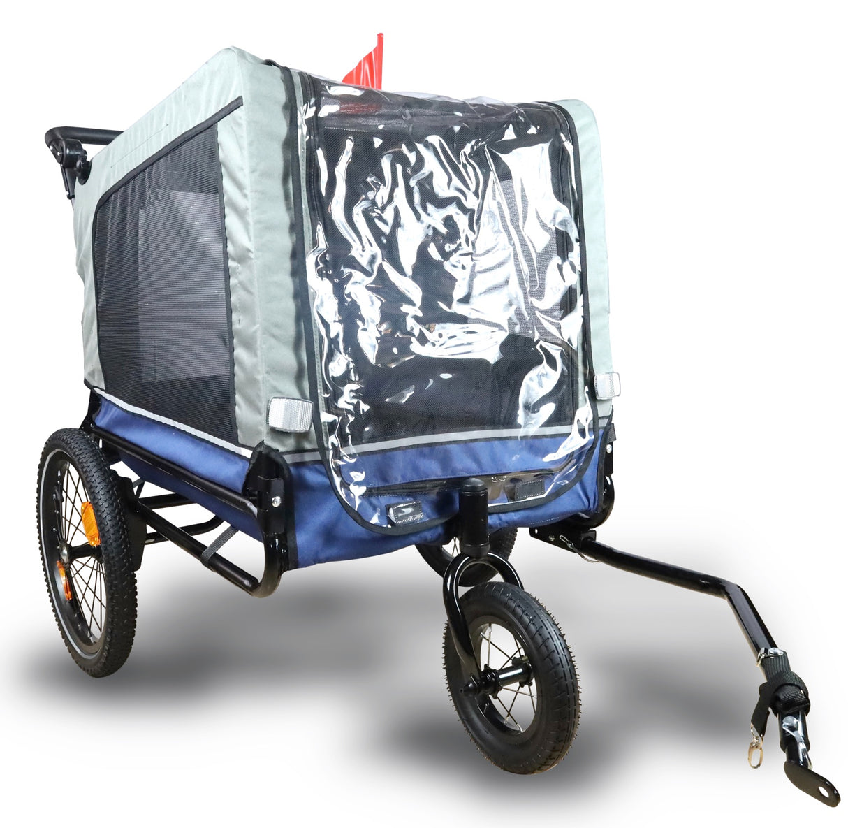 FROSAL Fahrradanhänger 2in1 Hundetrailer Hundebuggy Lasse