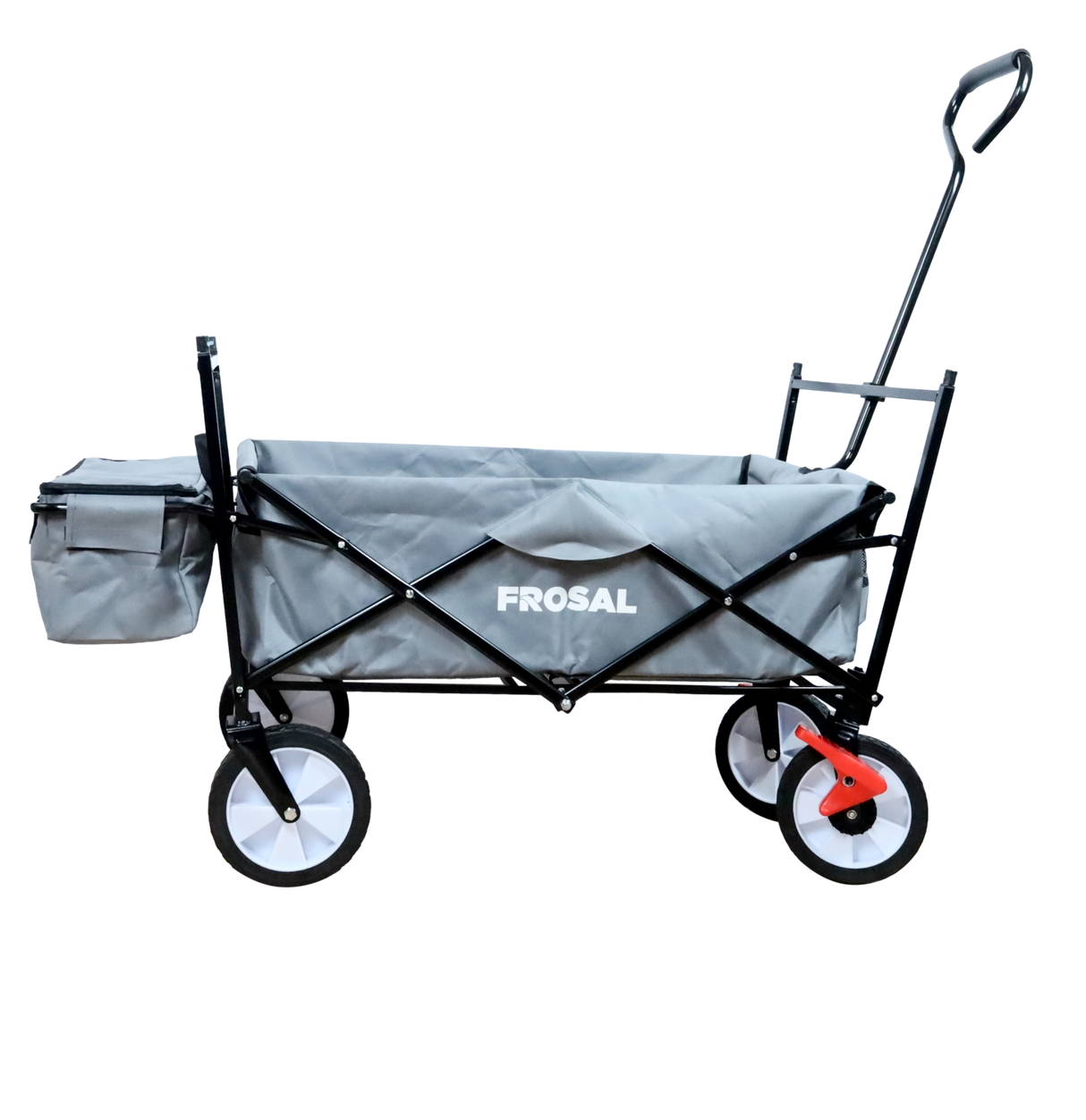 FROSAL Faltbarer Bollerwagen Max mit Sonnendach grau