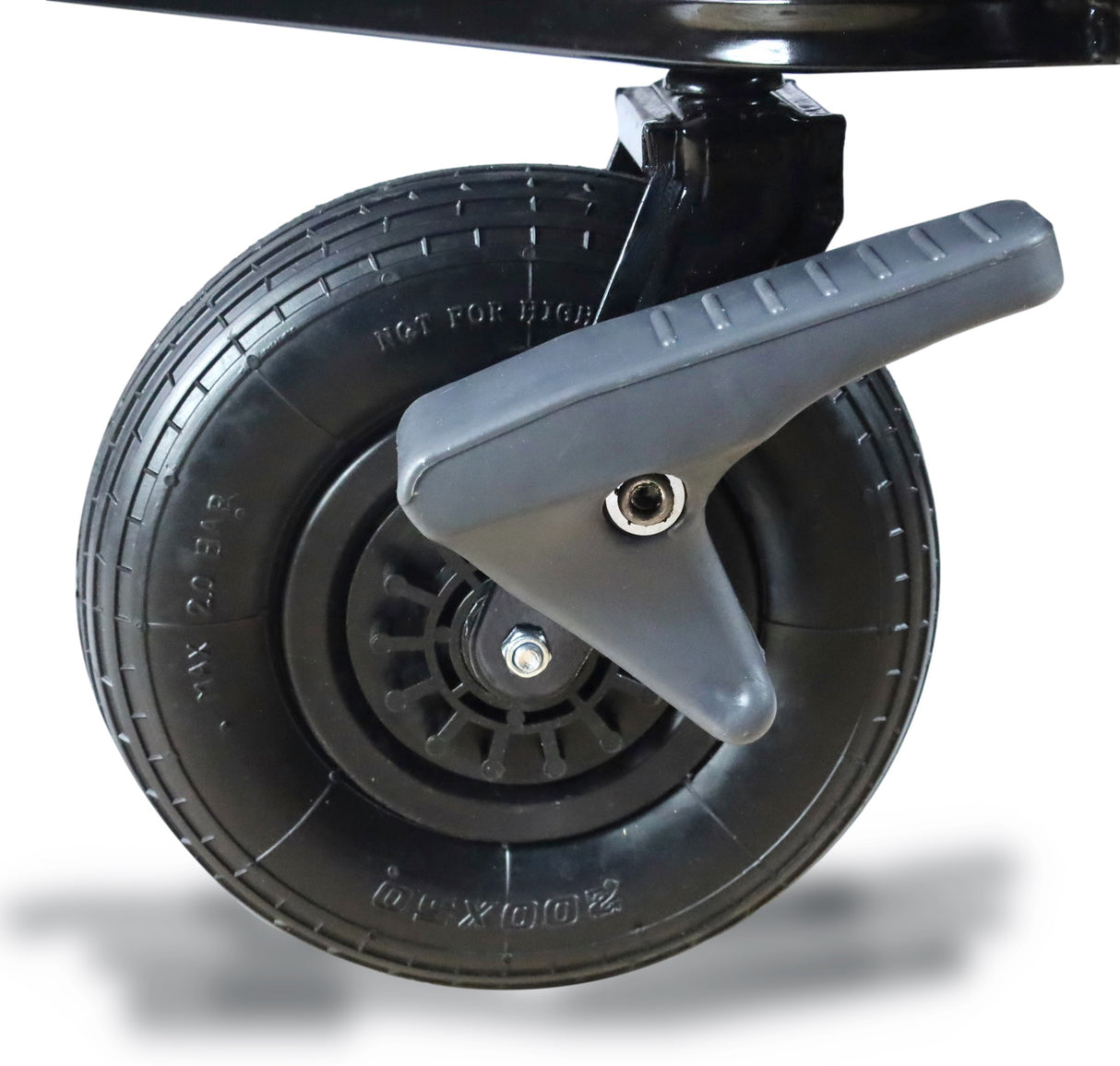 FROSAL Faltbarer Bollerwagen Loki schwarz/grau mit Luftreifen