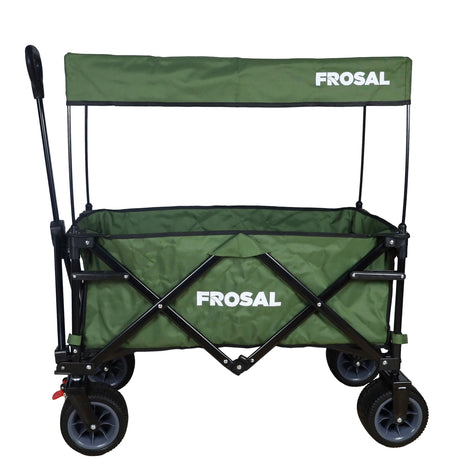 FROSAL faltbarer Bollerwagen Emil grün Faltbollerwagen